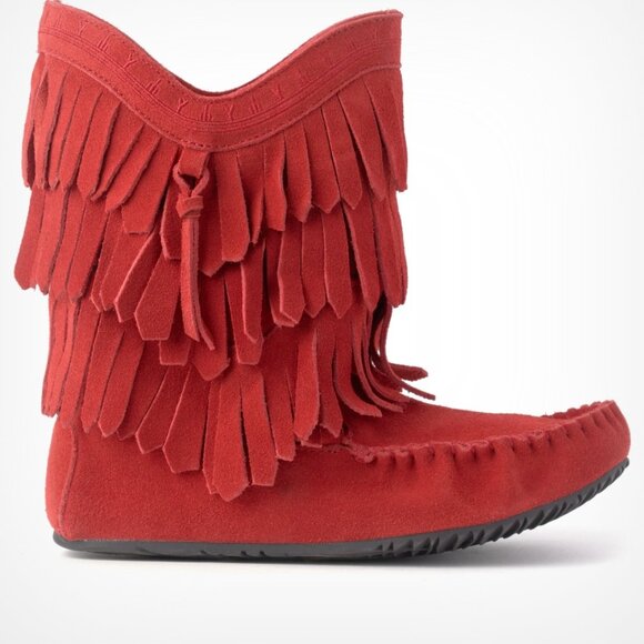 Manitobah Mukluks Shoes - Manitobah red dancer boot